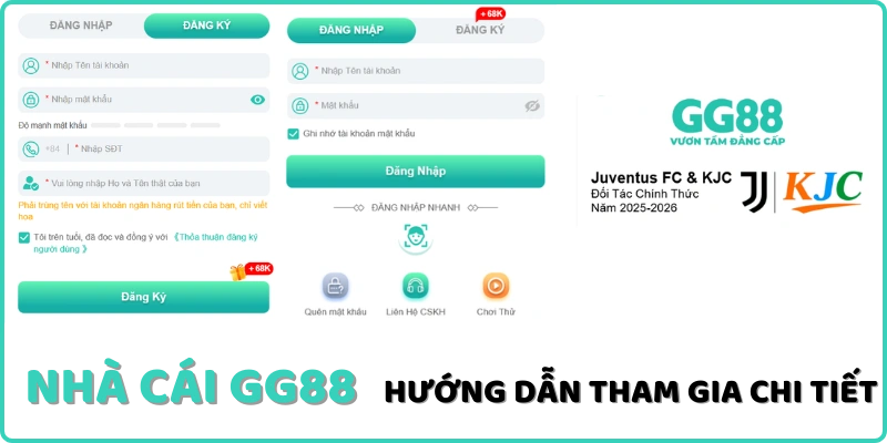 GG88 quy trình đăng ký tài khoản và nạp tiền chỉ trong 30 giây